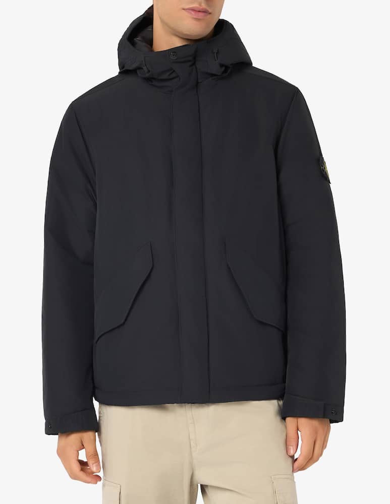 rinascente Stone Island Parka corto in micro twill