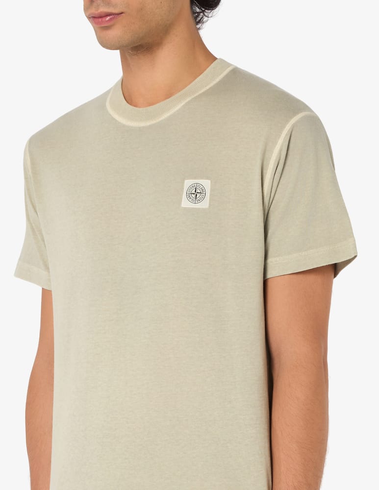 rinascente Stone Island T-shirt in cotone organico effetto fissato