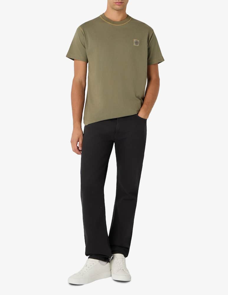rinascente Stone Island T-shirt in cotone organico effetto fissato