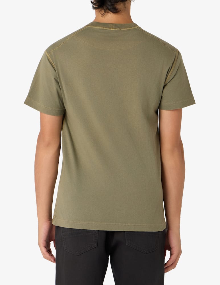 rinascente Stone Island T-shirt in cotone organico effetto fissato