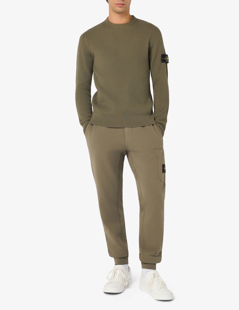 rinascente Stone Island Wool crewneck rib jumper