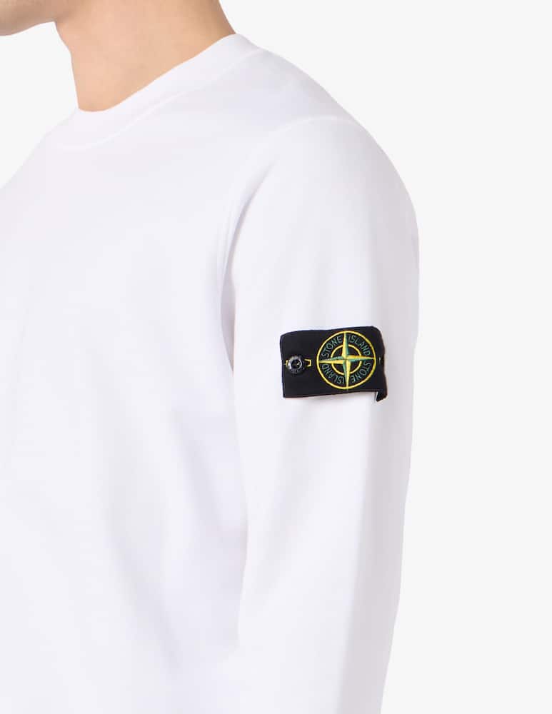 Stone Island Felpa basic in cotone biologico - immagine 4 Stone Island Felpa basic in cotone biologico - immagine 4