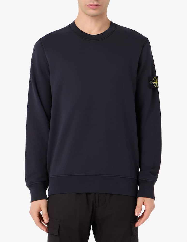 rinascente Stone Island Felpa girocollo basic in cotone organico