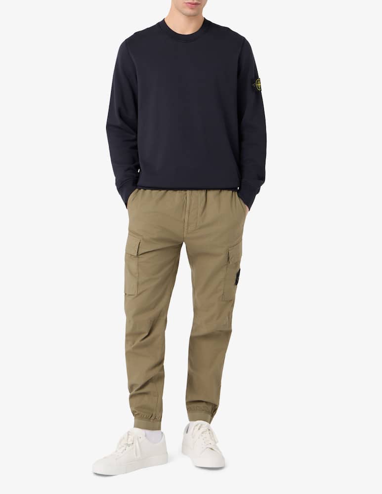 Stone Island Felpa girocollo basic in cotone organico - immagine 2 Stone Island Felpa girocollo basic in cotone organico - immagine 2
