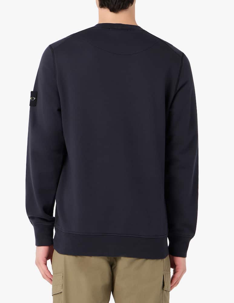 Stone Island Felpa girocollo basic in cotone organico - immagine 3 Stone Island Felpa girocollo basic in cotone organico - immagine 3
