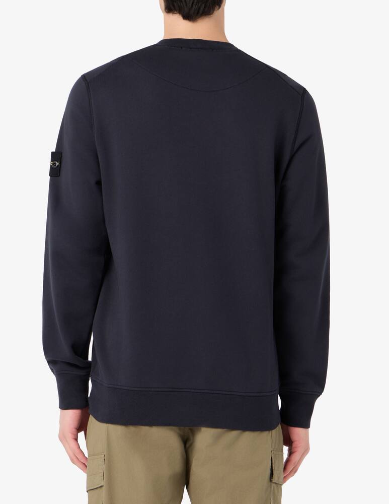 rinascente Stone Island Felpa girocollo basic in cotone organico
