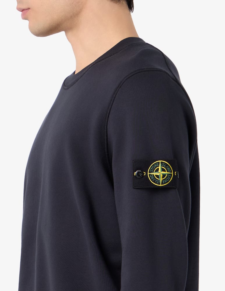 Stone Island Felpa girocollo basic in cotone organico - immagine 4 Stone Island Felpa girocollo basic in cotone organico - immagine 4