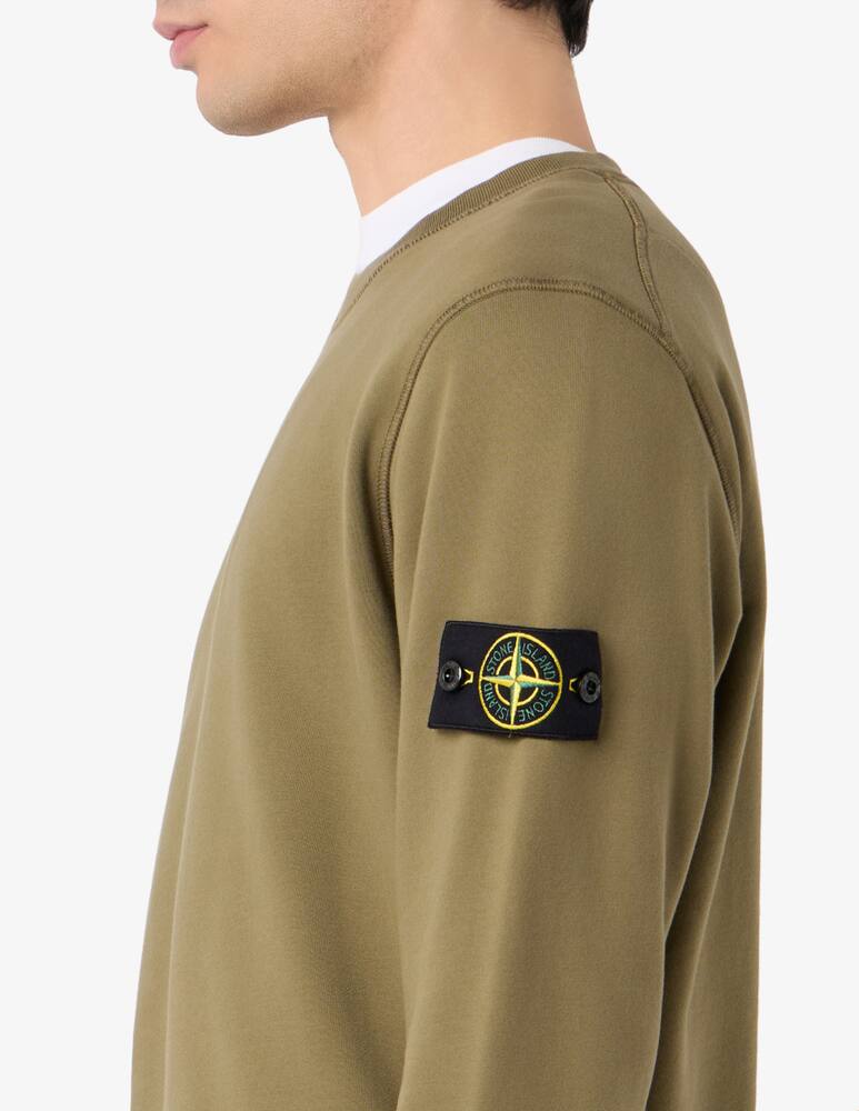 rinascente Stone Island Felpa girocollo basic in cotone organico