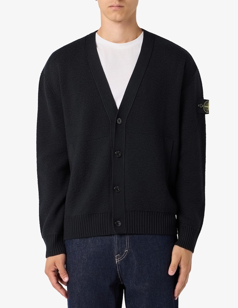Stone Island Cardigan in pura lana - immagine 1 Stone Island Cardigan in pura lana - immagine 1