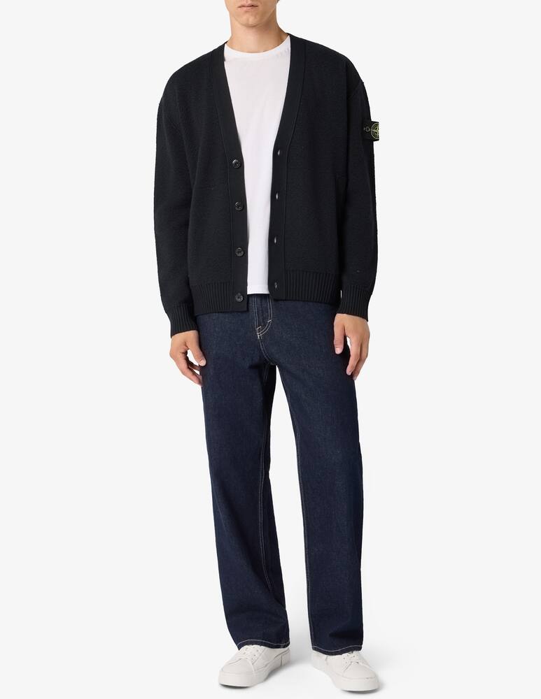 rinascente Stone Island Textured stitch wool cardigan