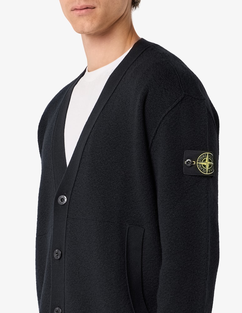 Stone Island Cardigan in pura lana - immagine 4 Stone Island Cardigan in pura lana - immagine 4