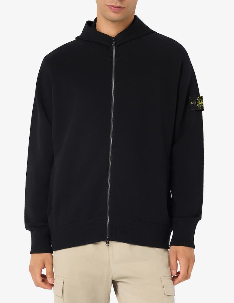 rinascente Stone Island Wool zip-up hoodie