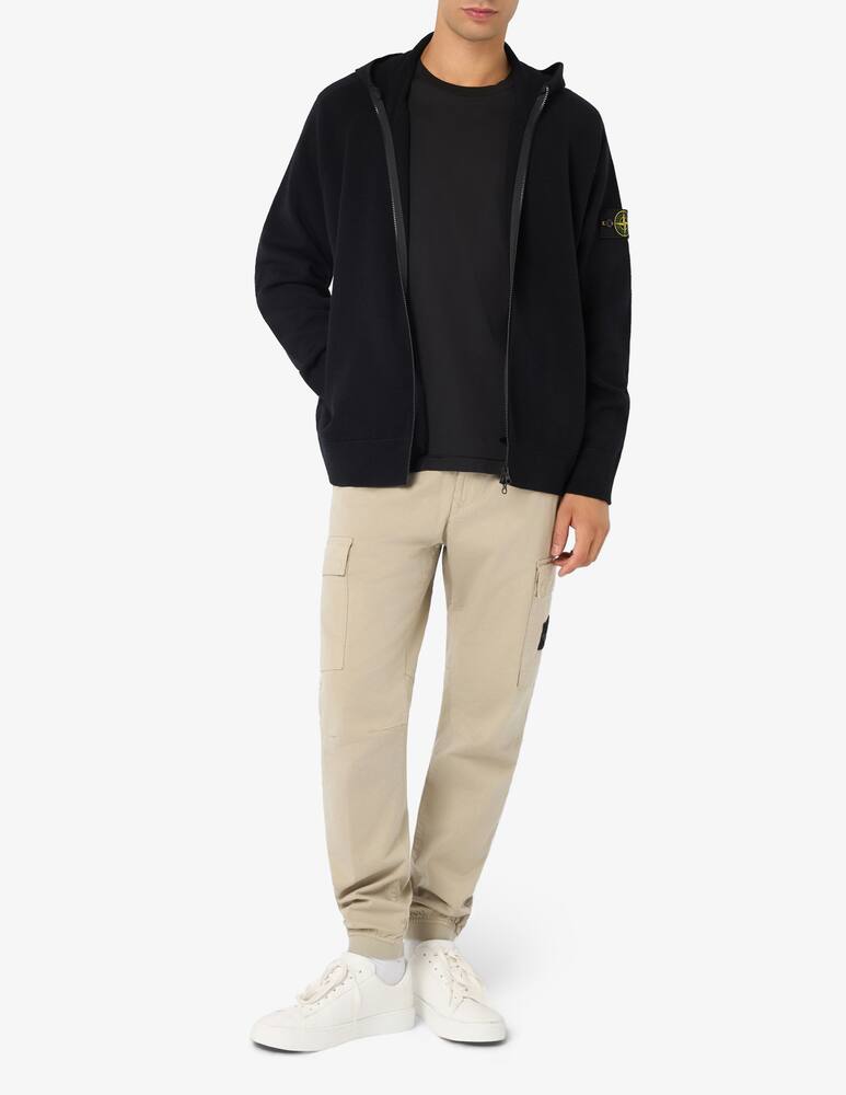 rinascente Stone Island Wool zip-up hoodie