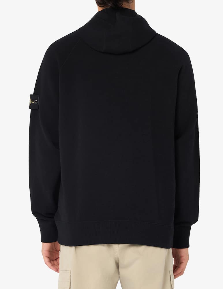 rinascente Stone Island Wool zip-up hoodie