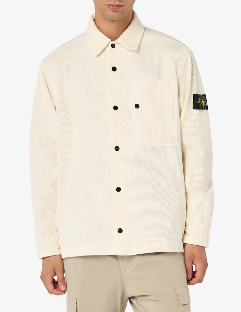 rinascente Stone Island Camicia in velluto di cotone bio
