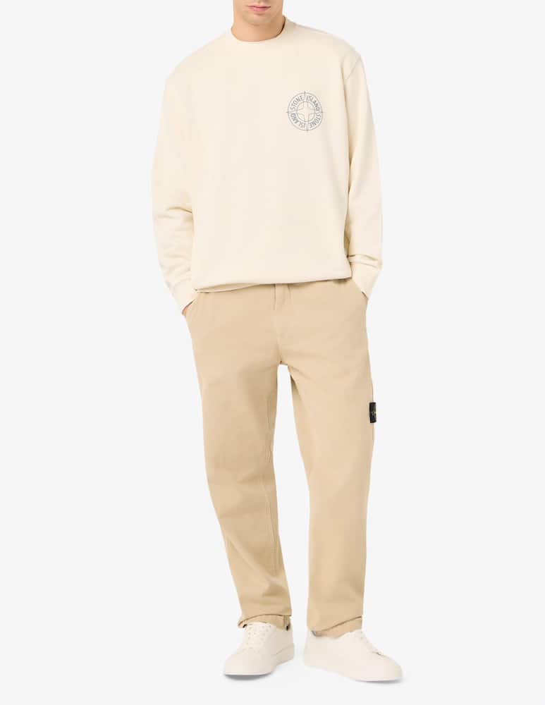 rinascente Stone Island Felpa Malfile con logo 