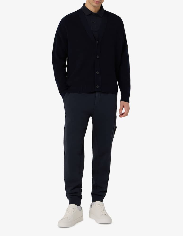 rinascente Stone Island Cardigan a coste in cotone organico