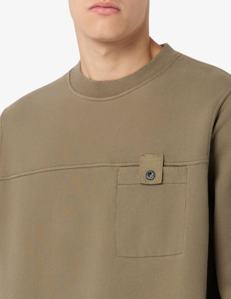 rinascente Stone Island Felpa girocollo in cotone organico
