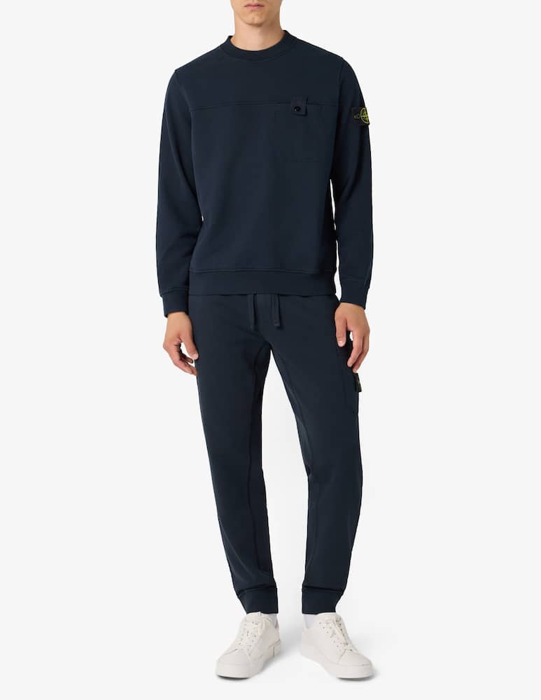 Stone Island Felpa in cotone pesante con taschino - immagine 2 Stone Island Felpa in cotone pesante con taschino - immagine 2