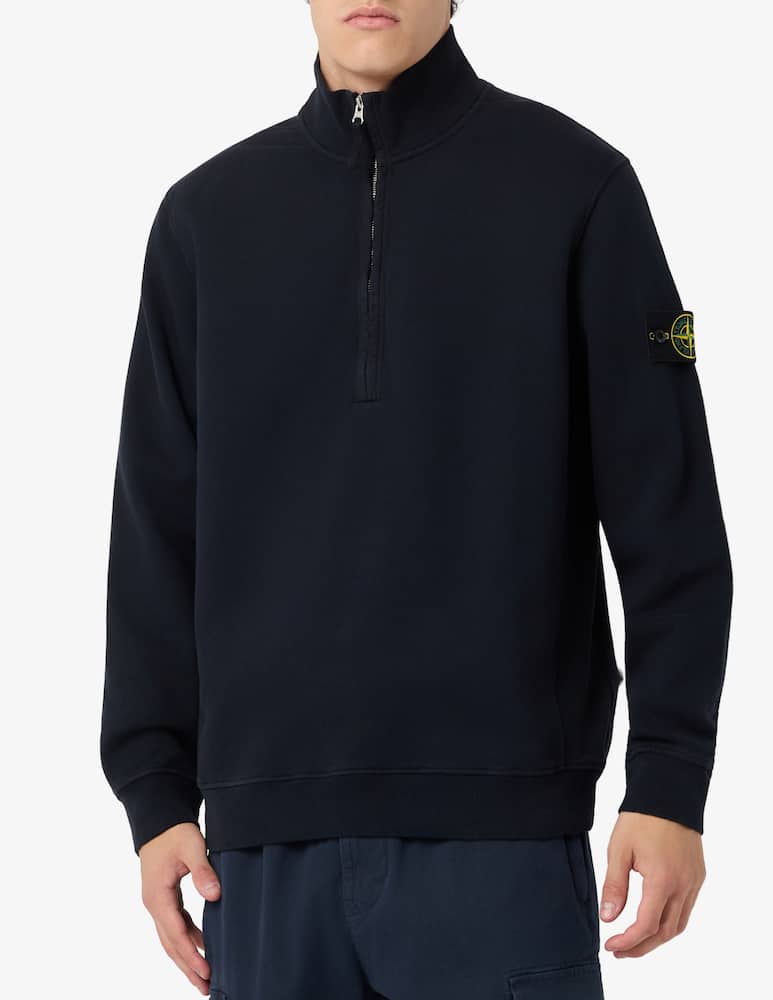 Stone Island Half-zip cotton fleece jumper - picture 1 Stone Island Half-zip cotton fleece jumper - picture 1