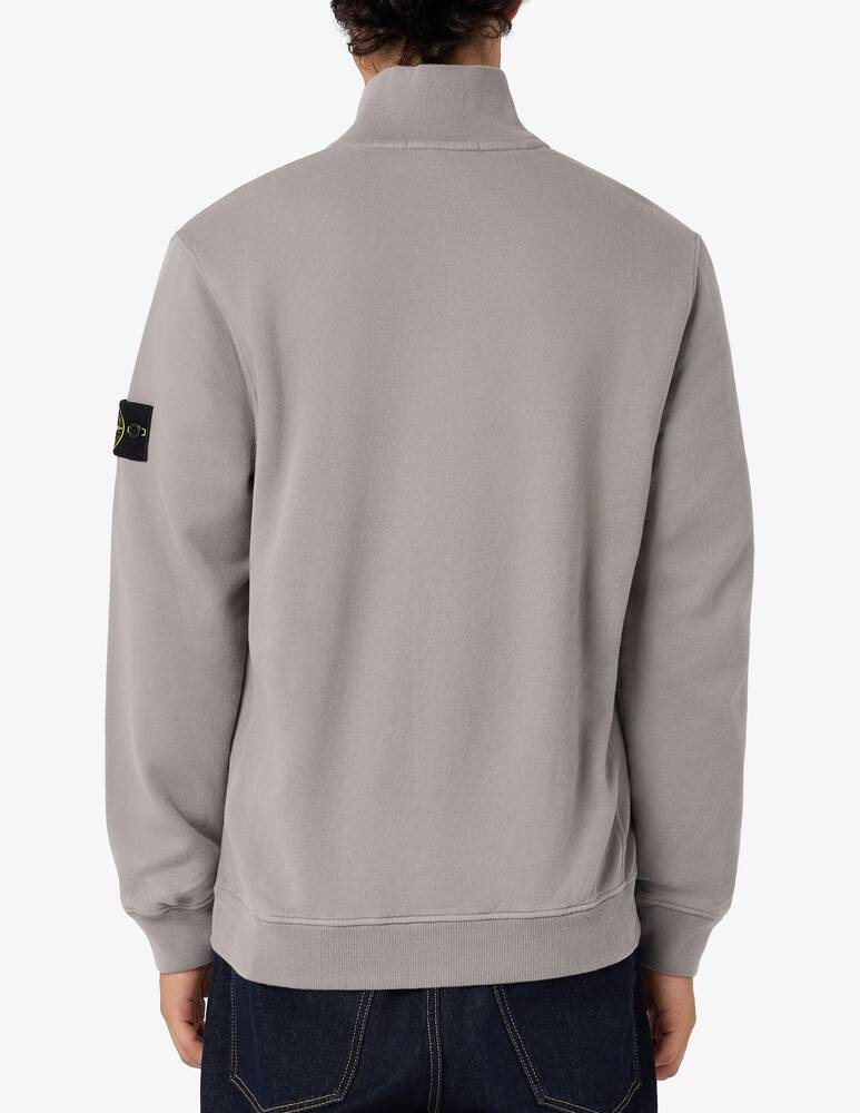 rinascente Stone Island Felpa con zip in coton organico pesante