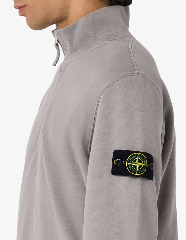 rinascente Stone Island Felpa con zip in coton organico pesante