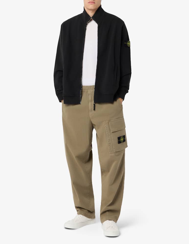 Stone Island Zip-up cotton fleece cardigan - picture 2 Stone Island Zip-up cotton fleece cardigan - picture 2
