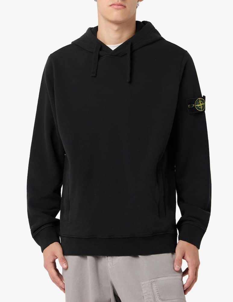 Stone Island Felpa con cappuccio in cotone organico - immagine 1 Stone Island Felpa con cappuccio in cotone organico - immagine 1