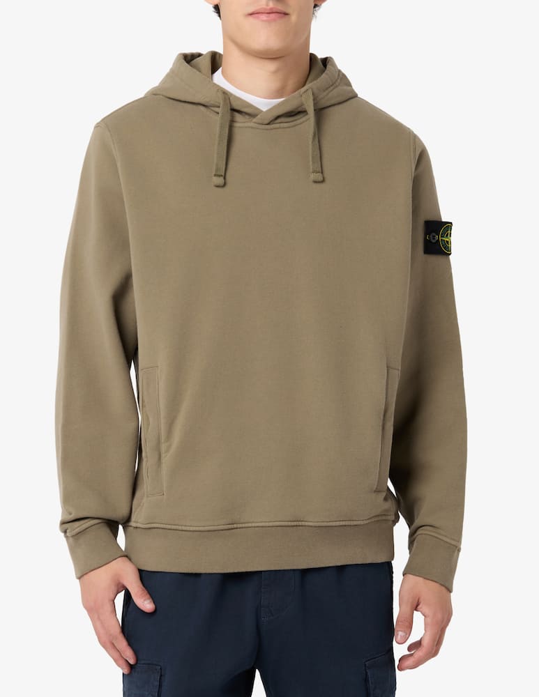 rinascente Stone Island Hooded organic cotton sweatshirt