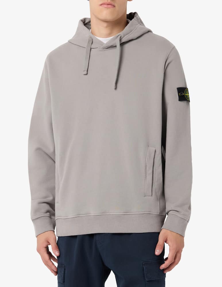 rinascente Stone Island Felpa con cappuccio in cotone organico