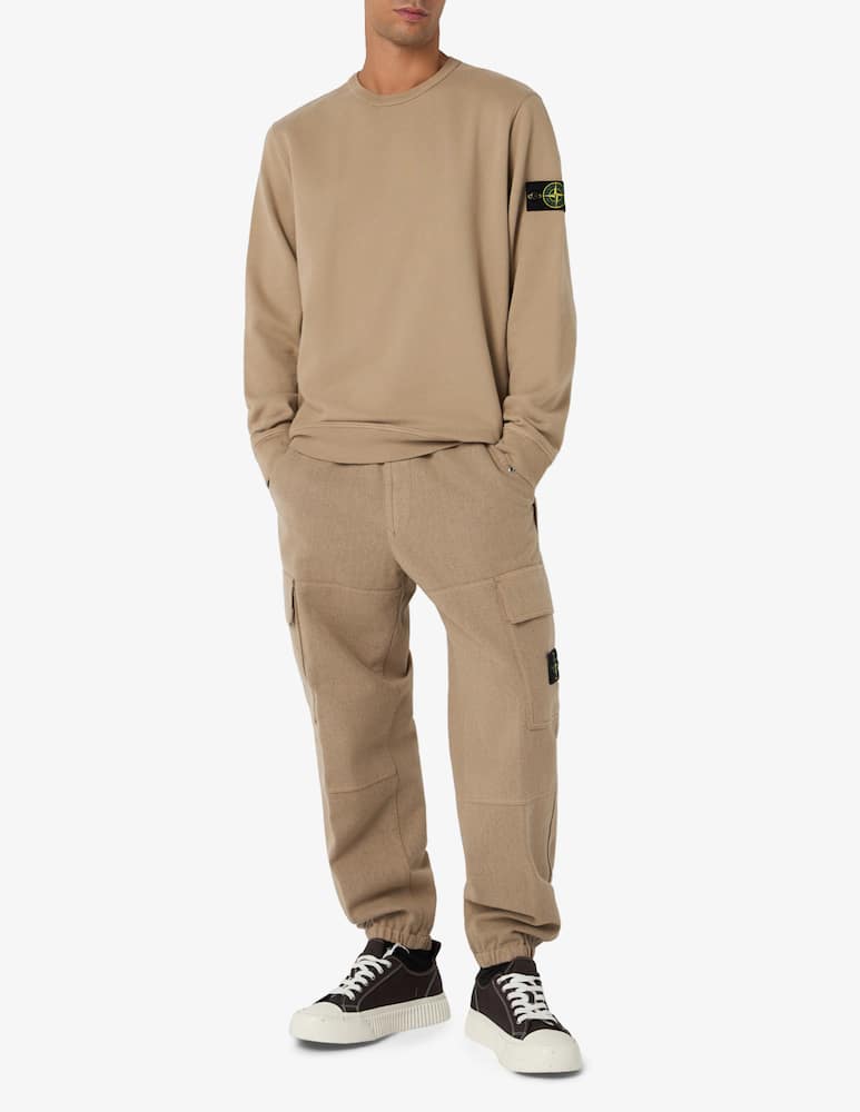 Stone Island Felpa girocollo in cotone organico fleece - immagine 2 Stone Island Felpa girocollo in cotone organico fleece - immagine 2