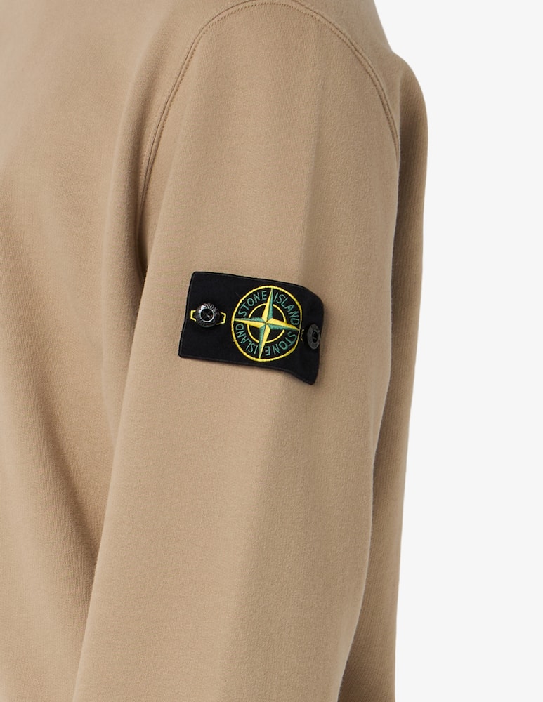 Stone Island Felpa girocollo in cotone organico fleece - immagine 4 Stone Island Felpa girocollo in cotone organico fleece - immagine 4