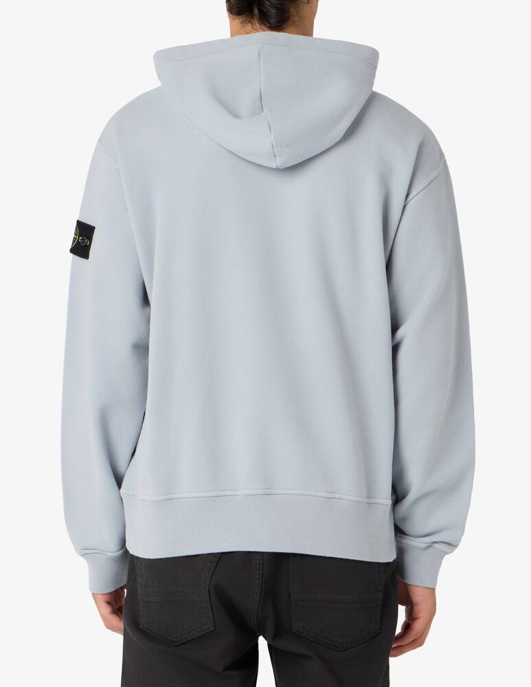 rinascente Stone Island Felpa con cappuccio in cotone fleece pesante