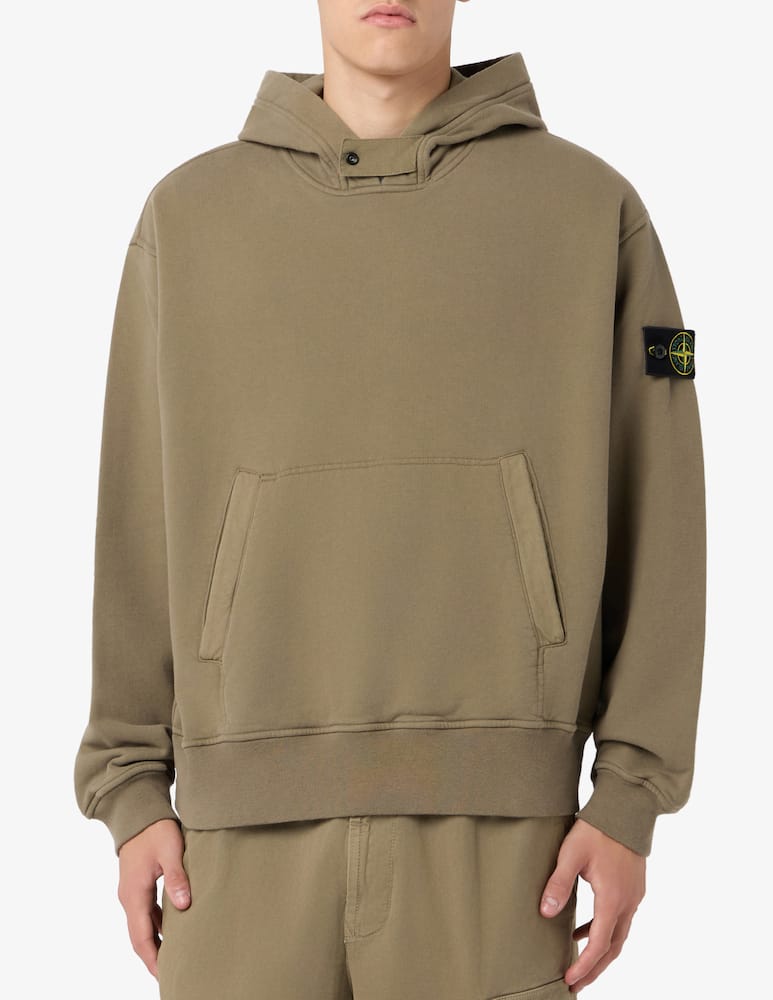 rinascente Stone Island Felpa con cappuccio in cotone organico