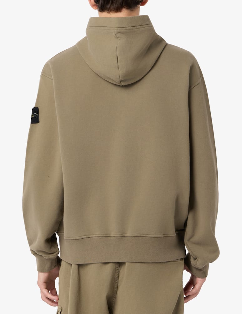 rinascente Stone Island Felpa con cappuccio in cotone organico