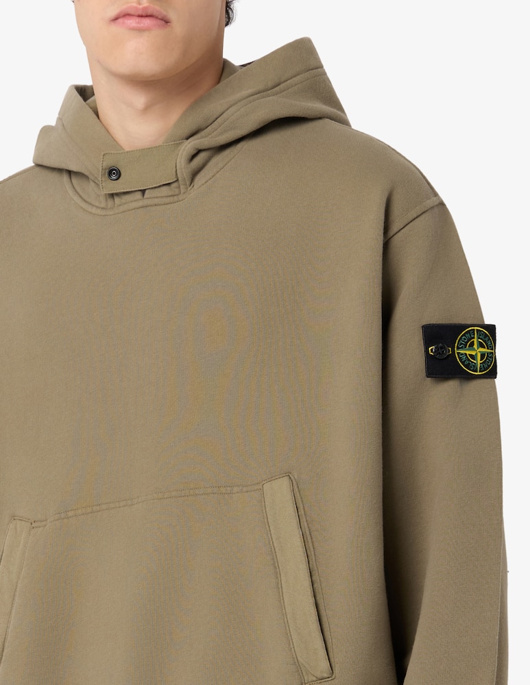rinascente Stone Island Felpa con cappuccio in cotone organico