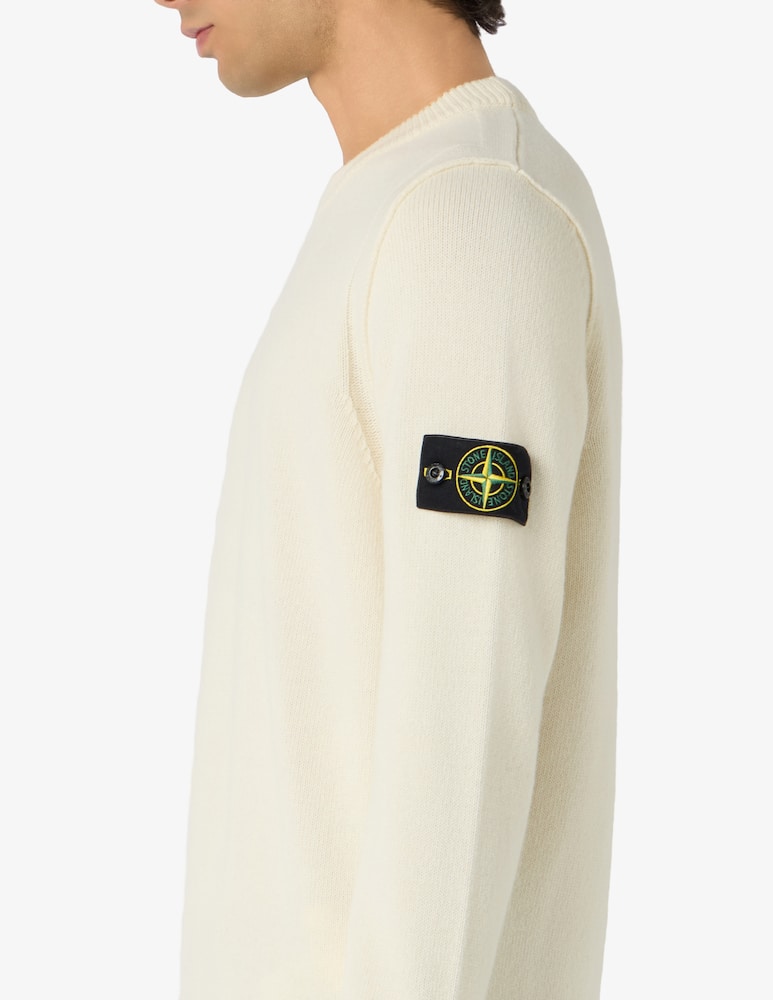 Stone Island Maglia girocollo in lana d'agnello - immagine 4 Stone Island Maglia girocollo in lana d'agnello - immagine 4