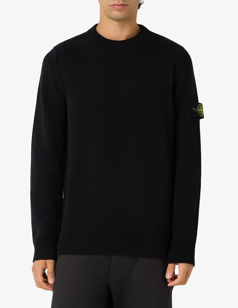Stone Island Maglia girocollo in lana d'agnello - immagine 1 Stone Island Maglia girocollo in lana d'agnello - immagine 1