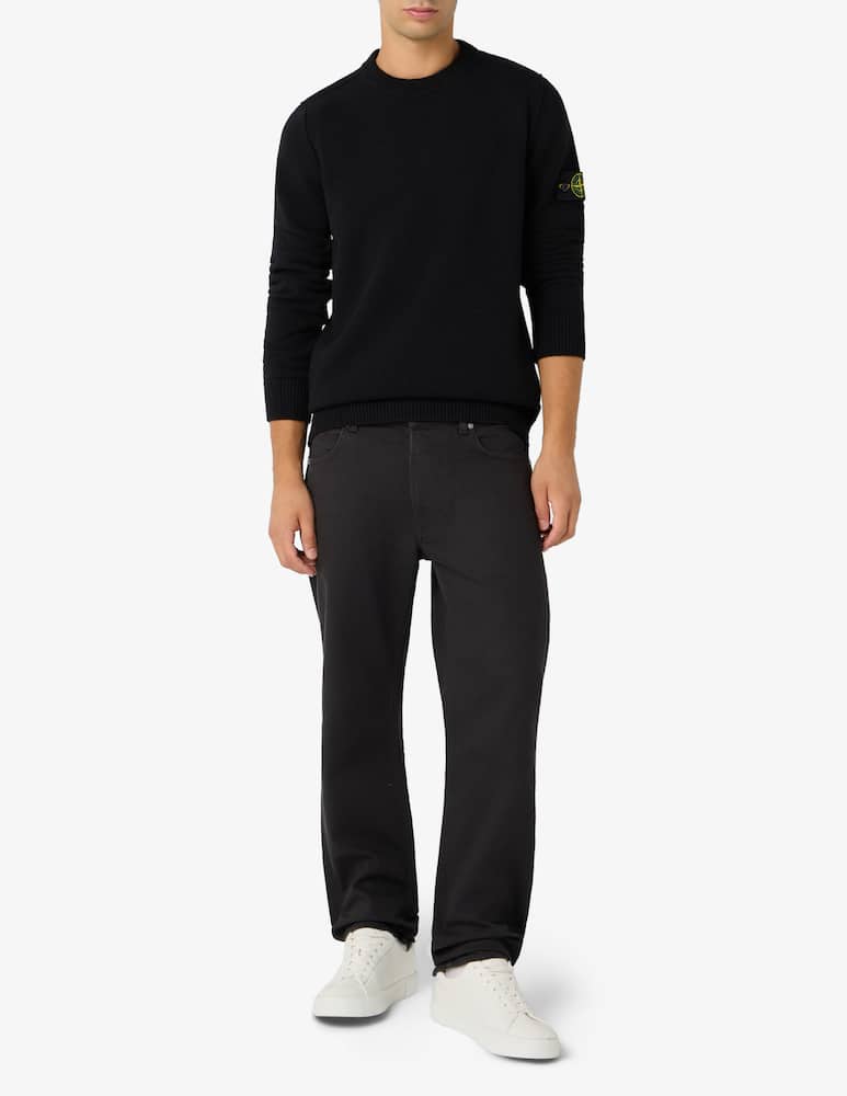 Stone Island Maglia girocollo in lana d'agnello - immagine 2 Stone Island Maglia girocollo in lana d'agnello - immagine 2