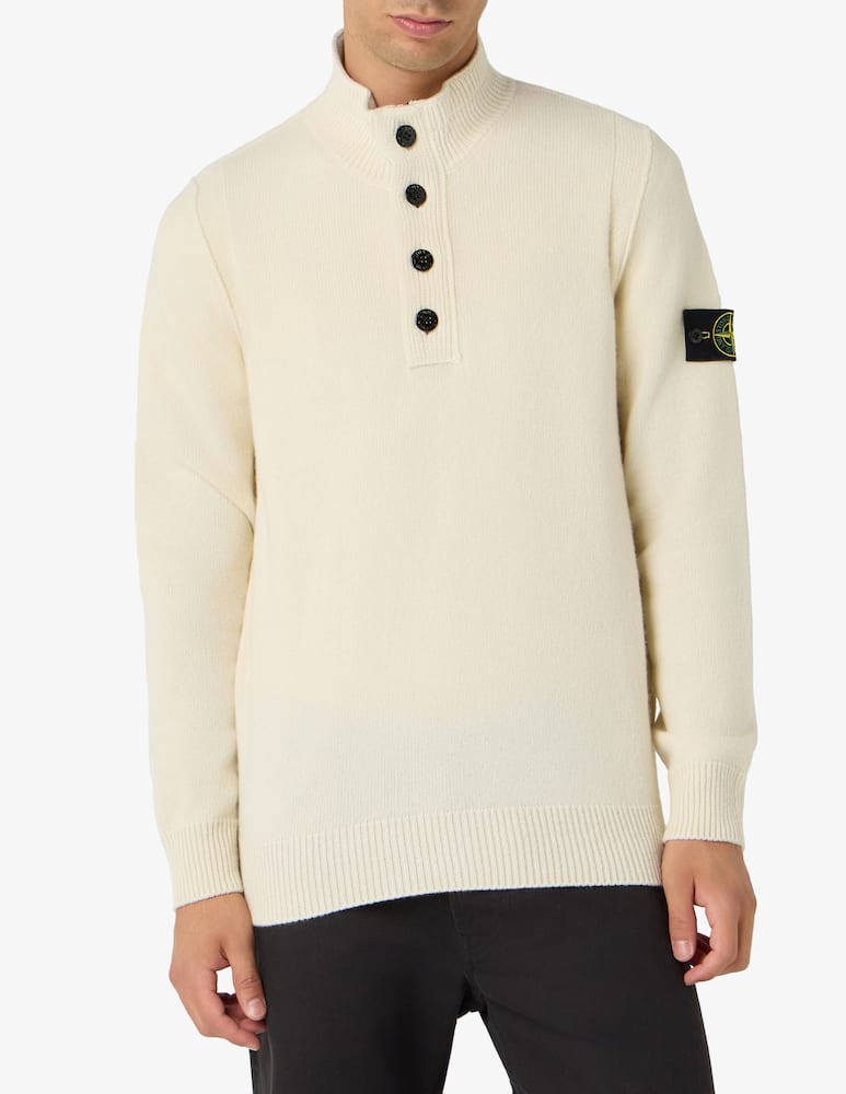 rinascente Stone Island Maglia collo alto in lana d'agnello