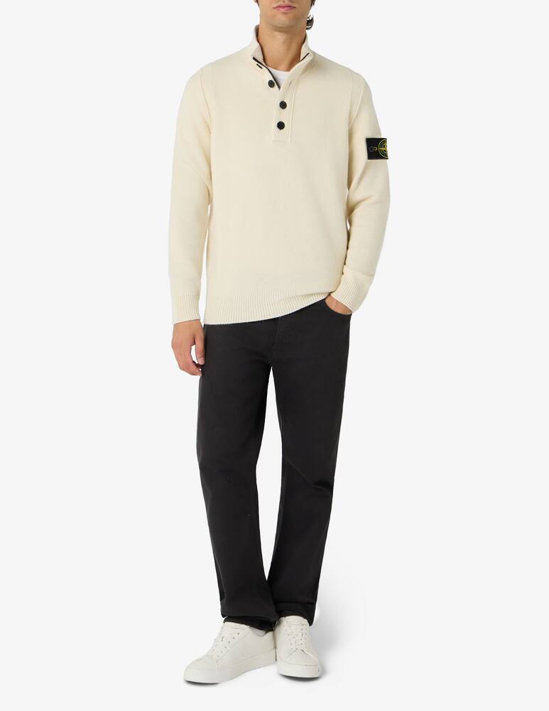 rinascente Stone Island Maglia collo alto in lana d'agnello