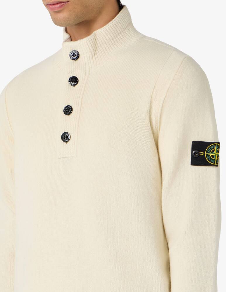 rinascente Stone Island Maglia collo alto in lana d'agnello