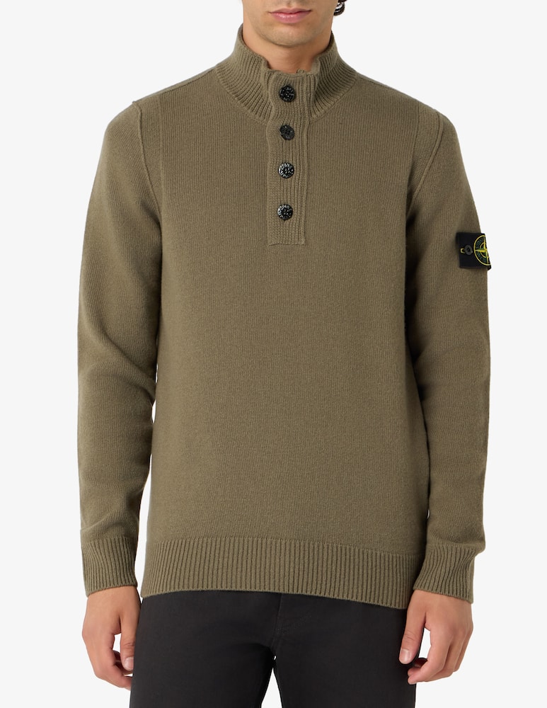 rinascente Stone Island Maglia collo alto in lana d'agnello