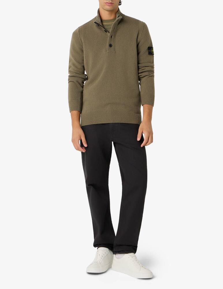 rinascente Stone Island Maglia collo alto in lana d'agnello