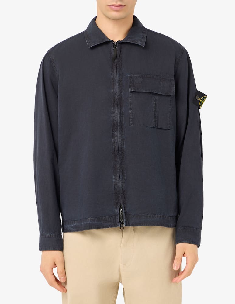 rinascente Stone Island Camicia overshirt in cotone organico