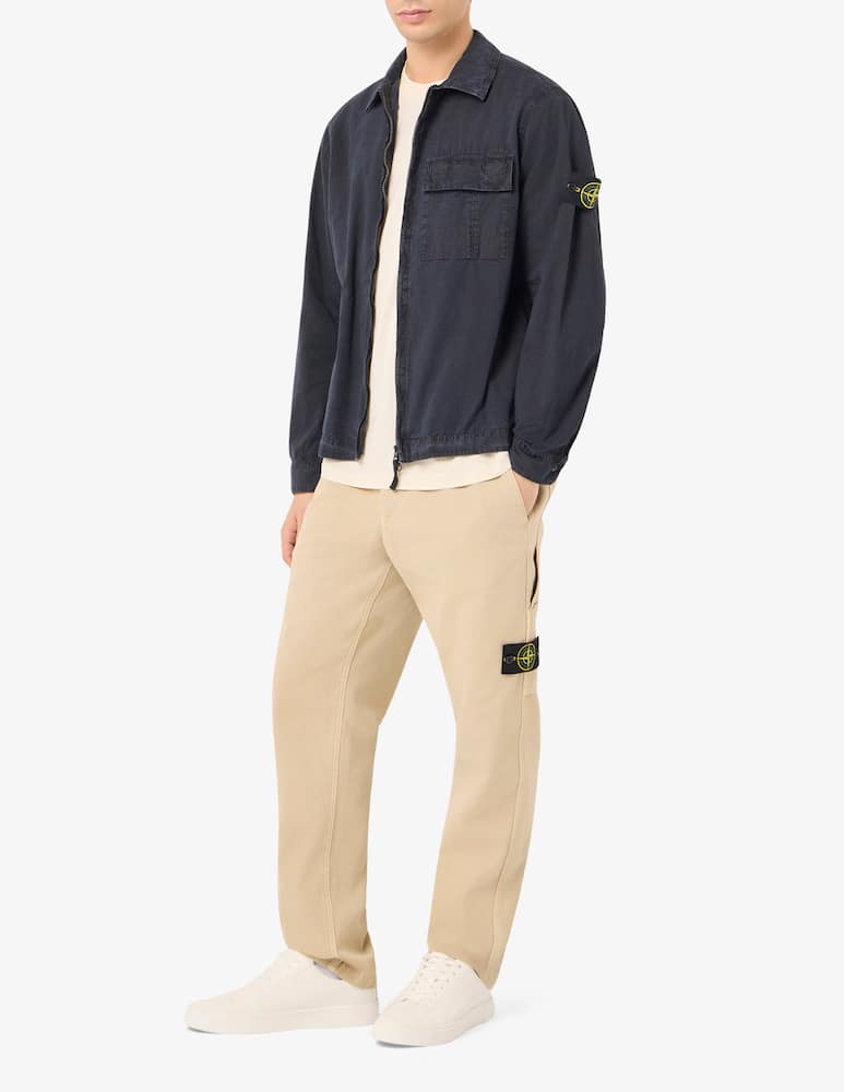rinascente Stone Island Camicia overshirt in cotone organico