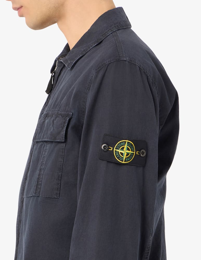 rinascente Stone Island Camicia overshirt in cotone organico