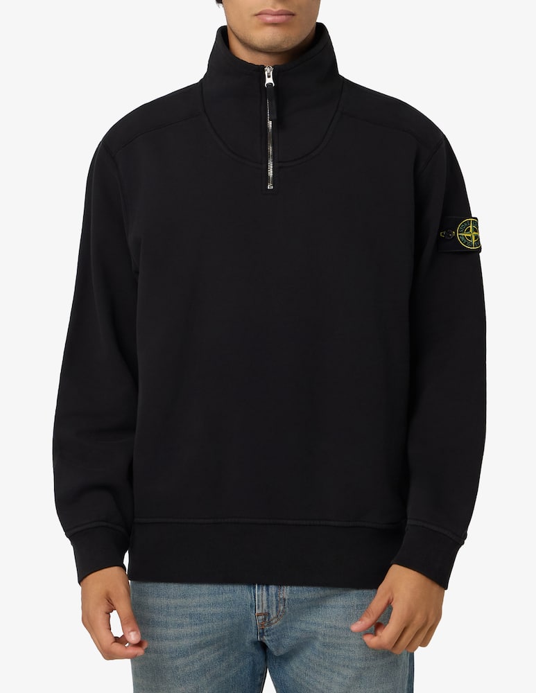 Stone Island Half-zip fleece polo - picture 1 Stone Island Half-zip fleece polo - picture 1