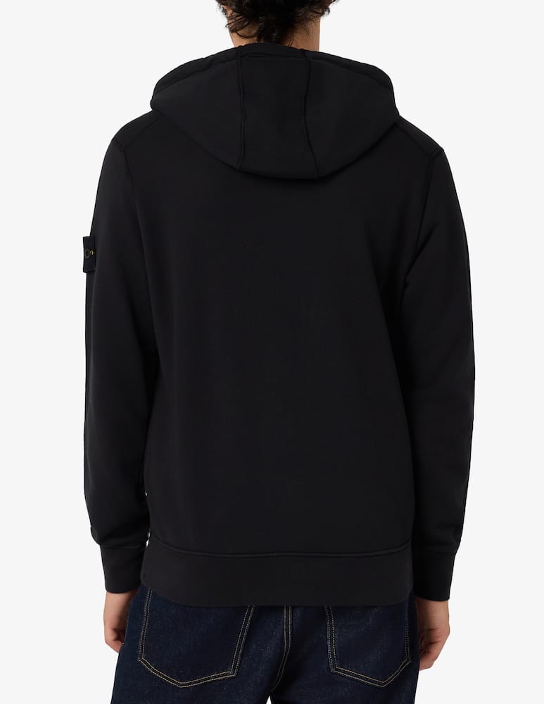Stone Island Felpa con cappuccio e zip in cotone organico pesante - immagine 3 Stone Island Felpa con cappuccio e zip in cotone organico pesante - immagine 3