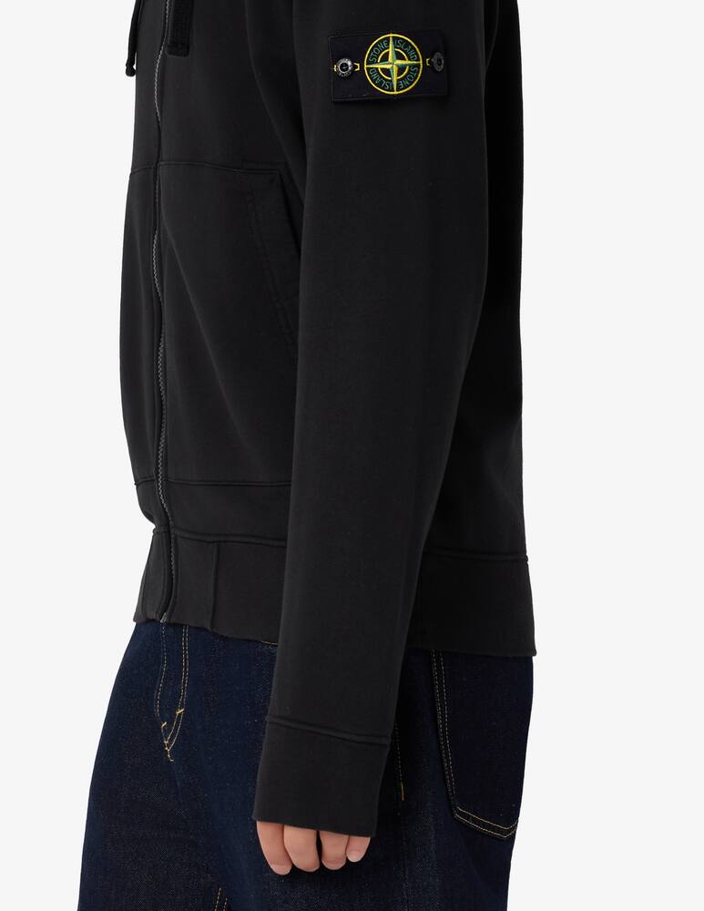 rinascente Stone Island Felpa con cappuccio e zip in cotone organico pesante